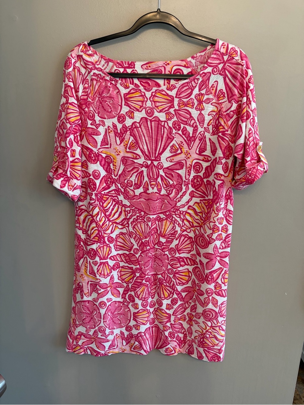 Lilly Pulitzer Sailors Valentine Camie Tunic Dress Size M 100% cotton - Picture 2 of 14